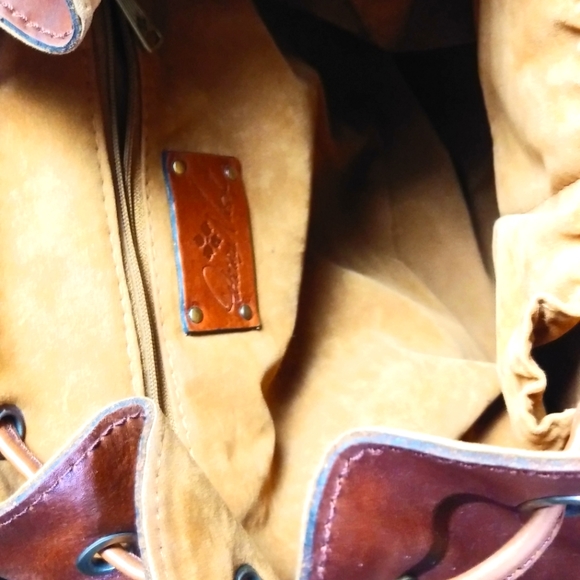 Patricia Nash Renaissance coin Leather Western Large  bucketbag - Picture 9 of 12